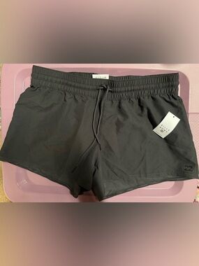 Billabong charcoal gray Athletic Shorts with Drawstring